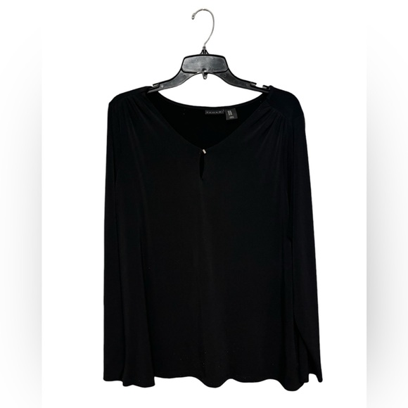 TAHARI Black Blouse Size: 1X - Picture 1 of 4